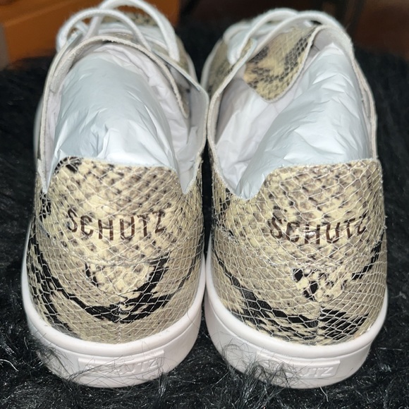 Schutz Leather Sneakers - Picture 2 of 9